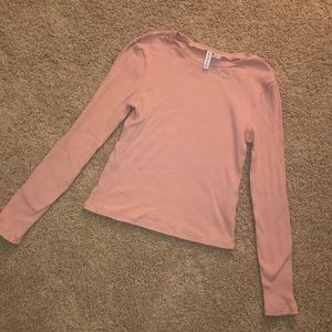 Pink Ribbed Shirt